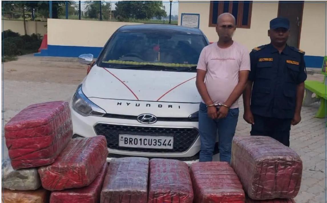 गृहमन्त्री सुधन गुरुङको छड्के अनुगमनपछि पर्सा प्रहरीको नयाँ सफलता, १०२ किलोभन्दा बढी गाँजासहित भारतीय नागरिक पक्राउ