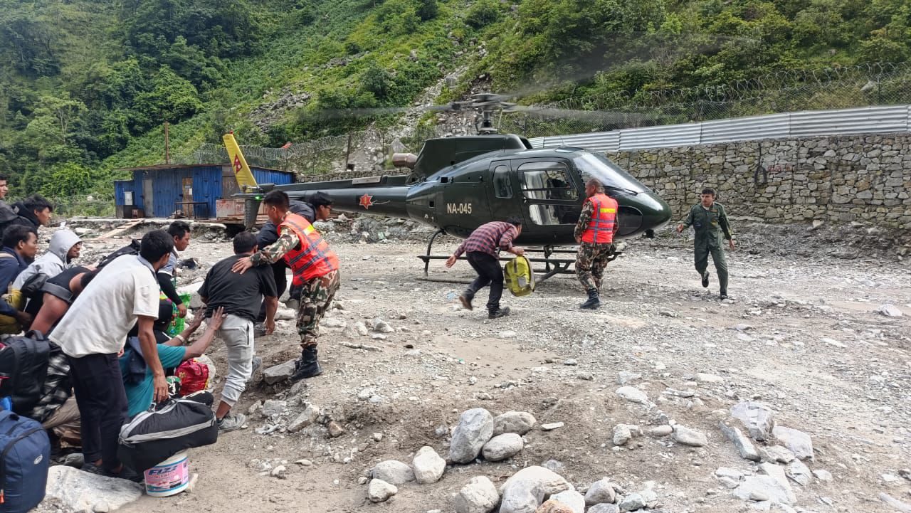 माथिल्लो त्रिशूली जलविद्युत् आयोजनाको सुरुङमा फसेका ३५० जनाको उद्धार