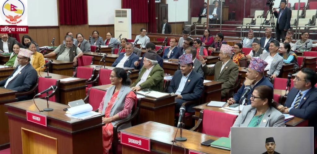 कार्यसूचीमा प्रवेश नै नगरी राष्ट्रिय सभाको बैठक स्थगित